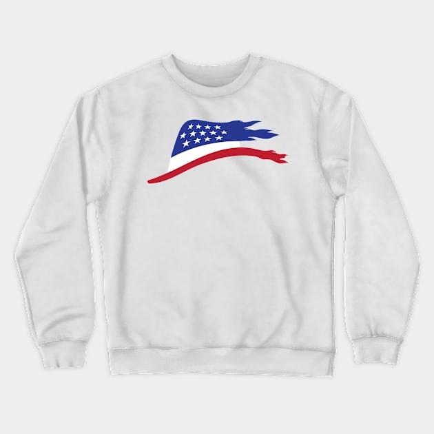 Patriotic Fedora Crewneck Sweatshirt by MimimaStore